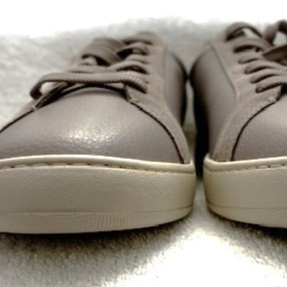 Coach 'Clip' low top leather and suede sneakers in Grey Burch Men's Size 13 - Picture 11 of 12